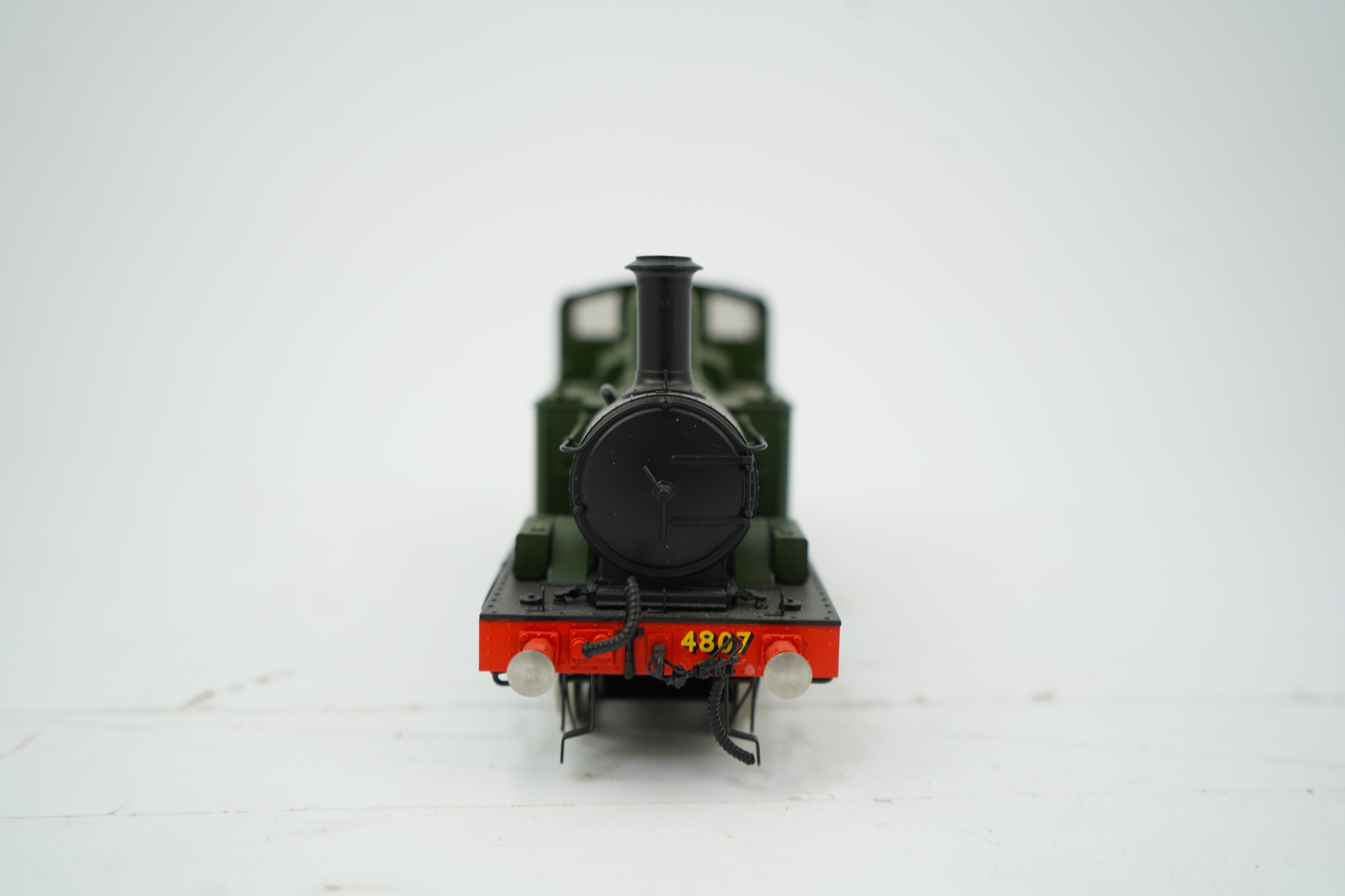 An 0 Gauge Tower Models, Blackpool, made in Sancheng China, model of GWR Class 48xx, 4807, 0-4-2T locomotive, powered for two rail operation.